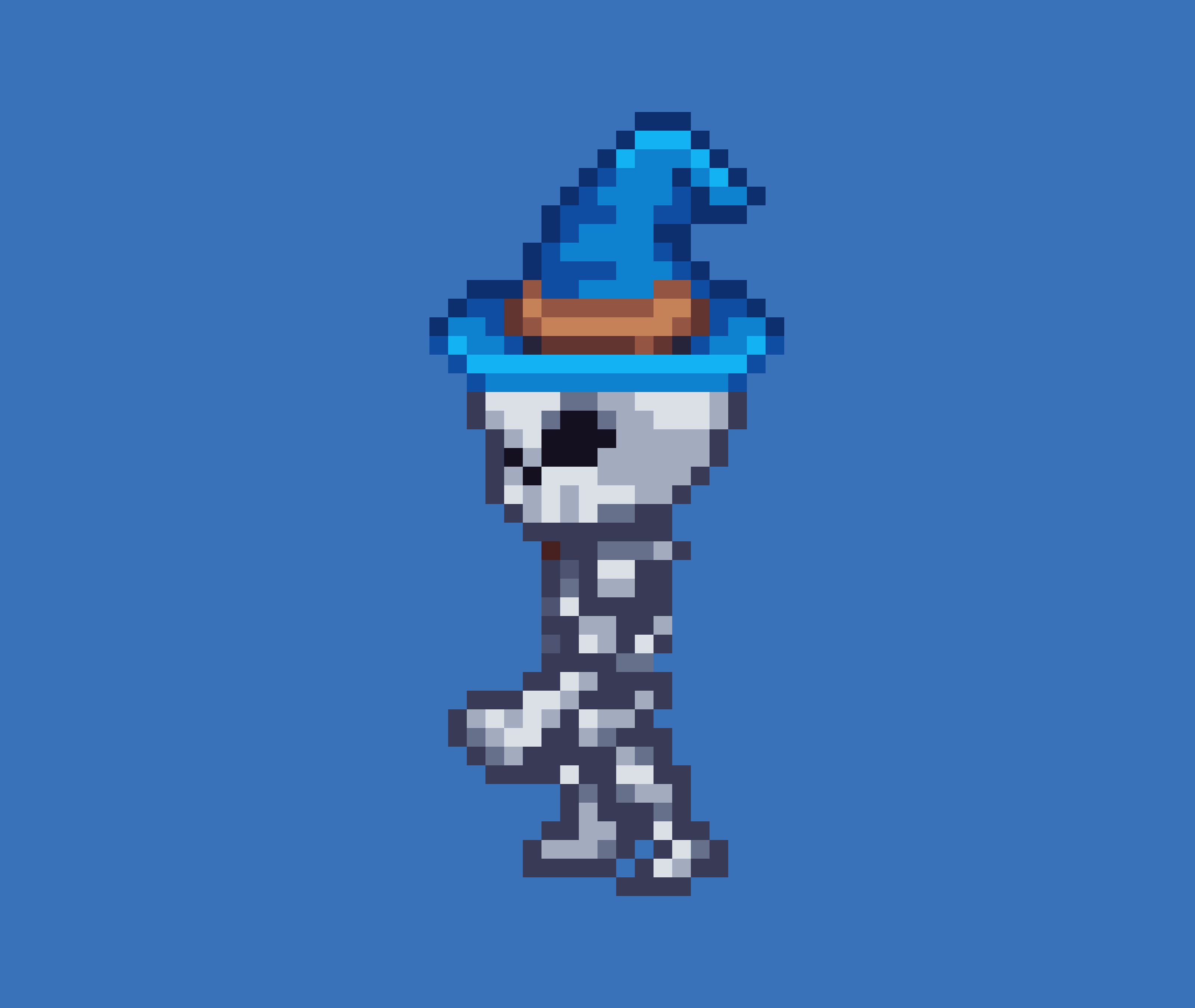 Wizard Skeleton Walk Side